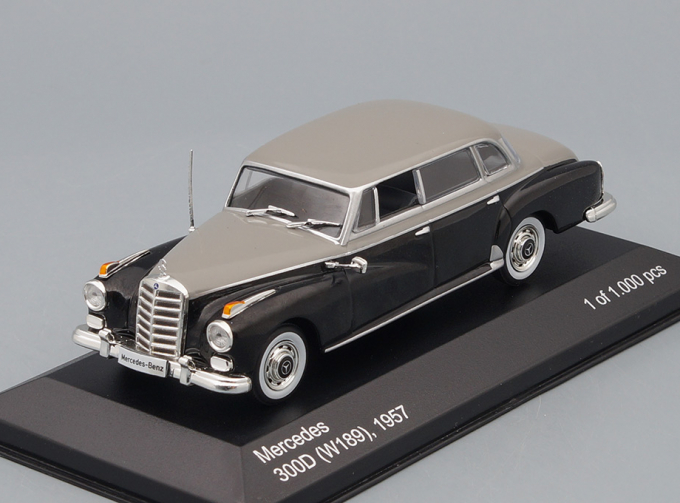 MERCEDES-BENZ 300D Limousine W189 (1957), black / grey