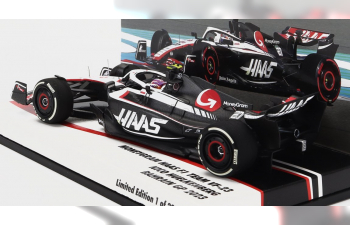 HAAS F1 Fw23 Team Moneygram Haas N27 Bahrain Gp (2023) Nico Hulkenberg, White Black Red