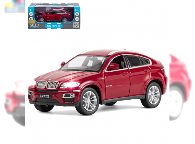 BMW X6, бордовый