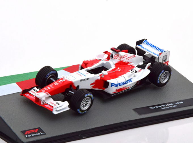 TOYOTA F1 Tf104b N16 Season (2004) Jarno Trulli, White Red