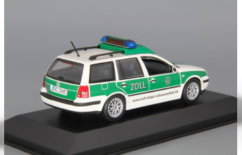 VOLKSWAGEN Golf Variant German Customs Deutscher Zoll (2004), white / green