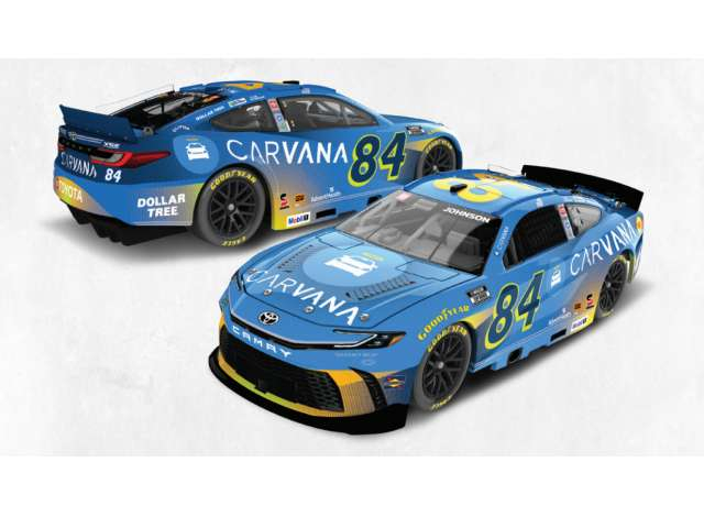Toyota Camry #84 Jimmie Johnson *Carvana* blue/white/yellow 2026