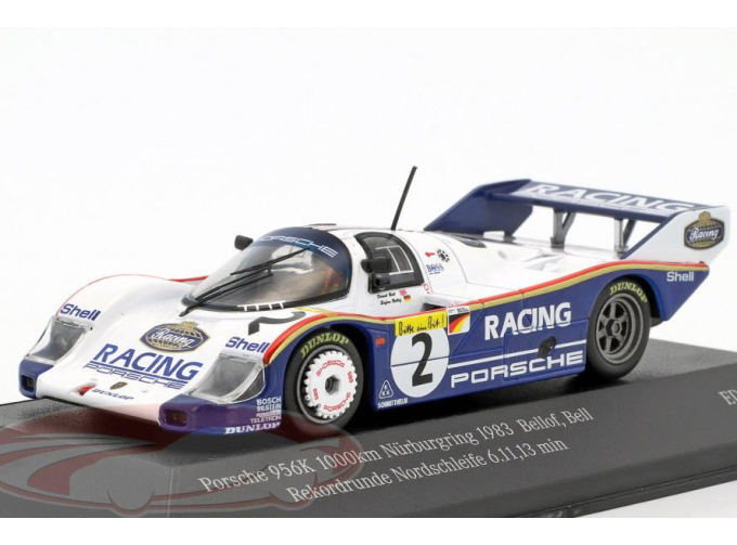 PORSCHE 956K №2 Record Lap Nordschleife 6.11,13 min 1000km Nürburgring (1983) Stefan Bellof, Derek Bell 