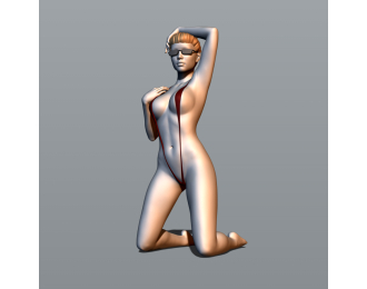 Фигура Девушка в микркупальнике, окрашенная