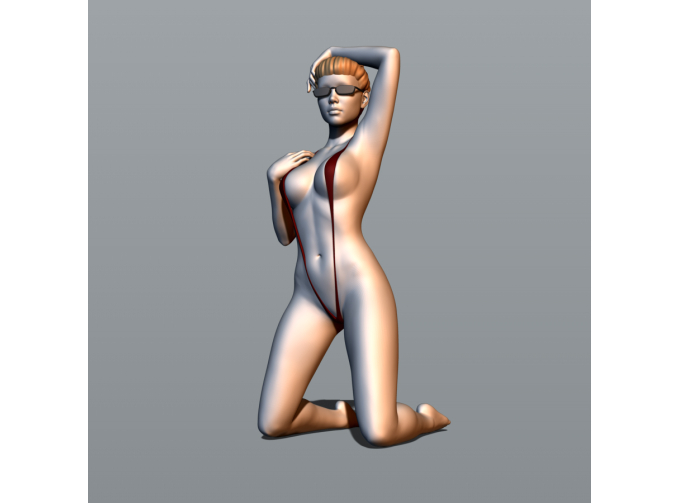 Фигура Девушка в микркупальнике, окрашенная