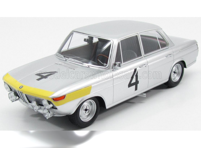 BMW 1800 Tisa N 4 Winner 24h Spa (1965) Ickx - Van Ophem, Silver Yellow