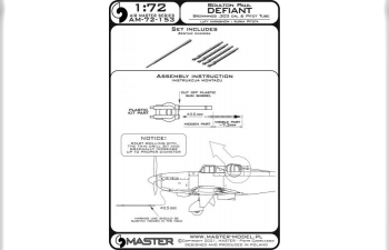 Boulton Paul Defiant - трубка Пито и стволы Browning .303 калибра