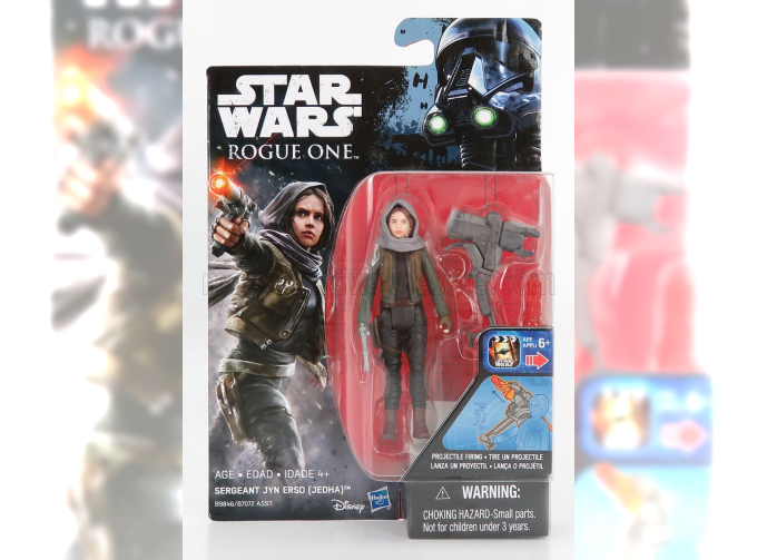 STAR WARS Rogue One Sergeant Jyn Erso Jedha Figure Cm. 9.0, Grey Green