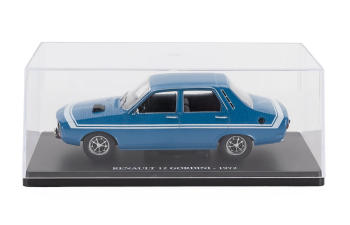 RENAULT R12 Gordini (1972) - Con Vetrina - With Showcase, Light Blue