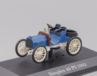 MERCEDES-BENZ 40 hp Mercedes-Simplex (1902), Mercedes-Benz Offizielle Modell-Sammlung 35, синий