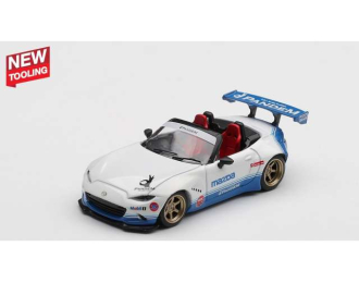 MAZDA MX-5 (ND) Miata Pandem IMSA RHD (2025), white/blue