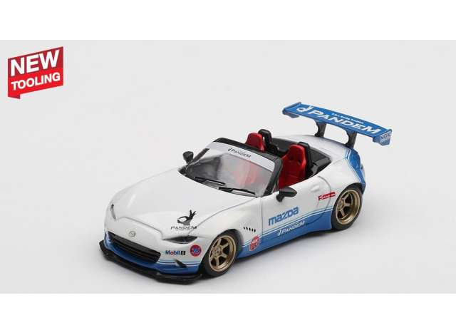 MAZDA MX-5 (ND) Miata Pandem IMSA RHD (2025), white/blue