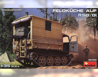 Сборная модель STEYR Rso/01 гусеничный с немецкой полевой кухней времён Второй мировой войны