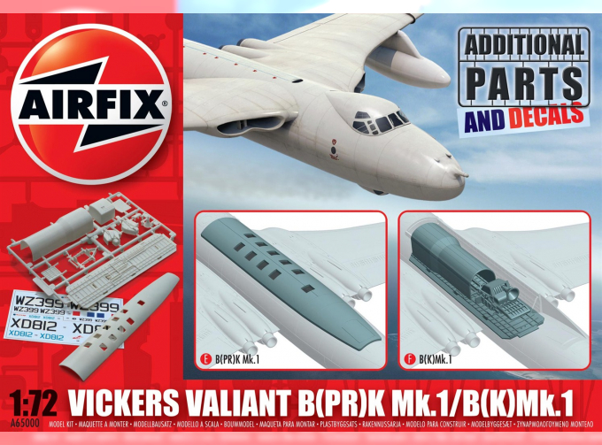 Набор дополнений Британский самолет Vickers Valiant B(PR)K Mk.1/ B(K)Mk.1 Photo-Reconnaissance and Refueller Parts