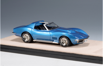 CHEVROLET Corvette Stingray L88 Coupe T-Roof (открытый) (1969), Lemans Blue Metallic