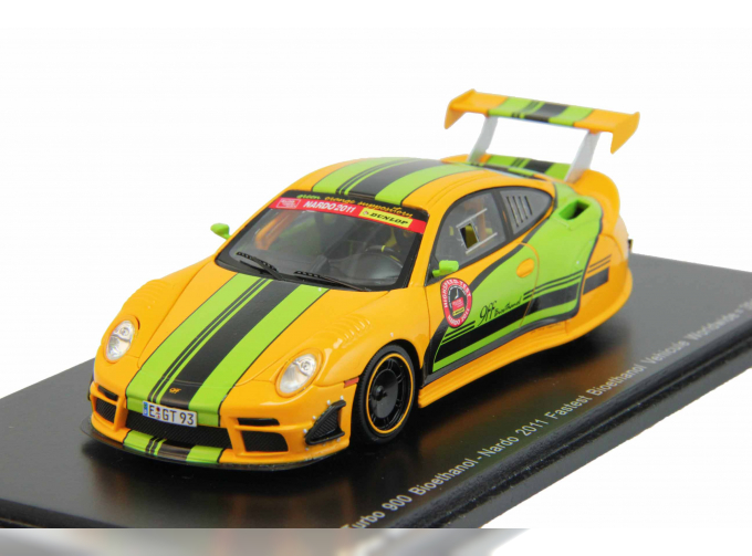 PORSCHE 9ff GTurbo 900 Bioethanol - Nardo Fastest Bioethanol Vehicule Worldwide = 391.2 kmh (2011), orange / green