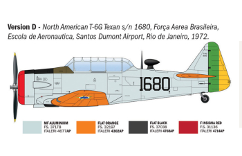 Сборная модель NORTH AMERICAN T-6g Texan Military Airplane (1951)