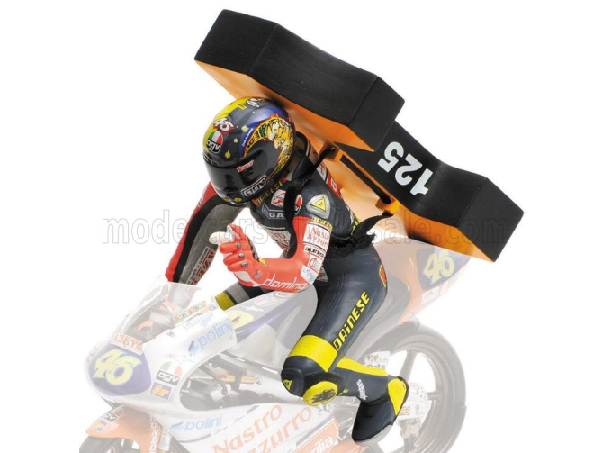Фигурка Valentino Rossi 125 Gp Brno 1st World Champion (vord Cienpion) (1997), Blue Yellow