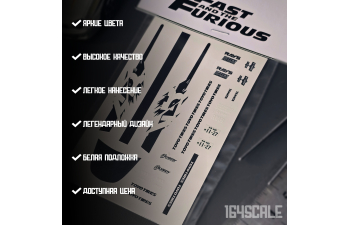 Декаль Fast and the Furious "Han's Lancer Evolution IX"