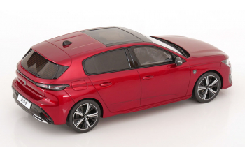 PEUGEOT 308 GT (2022), red metallic