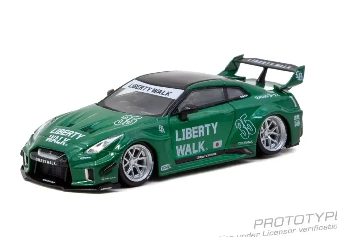 NISSAN GT-R (R35) LB Super Silhouette (2026), emerald green