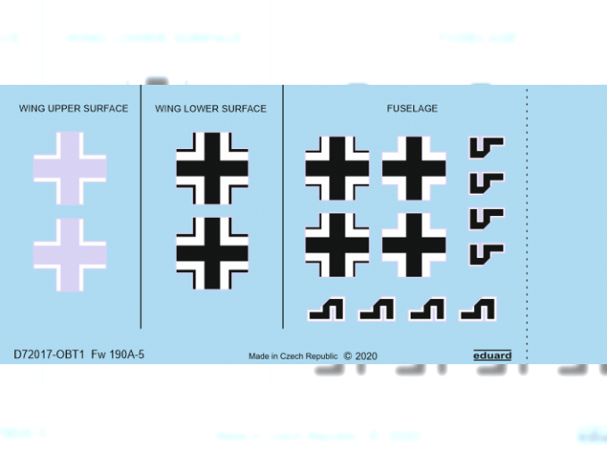 Декаль для Fw 190A-5 нац.обозначения