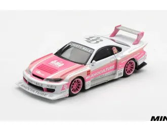 NISSAN Silvia (S15) LB-Super Silhouette Amoculture (2026), white/pink