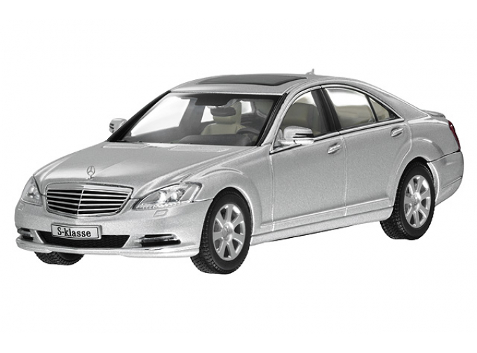 MERCEDES-BENZ S-Class W221 (2009), silver iridium