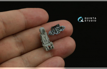 3D Декаль интерьера кабины Su-27 (Trumpeter) (с 3D-печатными деталями)