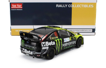 FORD Focus Rs Wrc08 Monster N 46 Rally Show Monza (2009) Valentino Rossi - Carlo Cassina, Matt Black Yellow