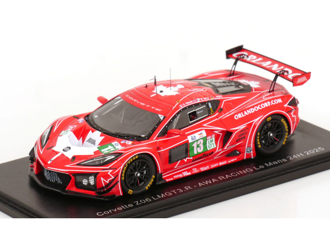 CHEVROLET CORVETTE Z06 GT3.R 5.5L V8 TEAM AWA RACING N 13 24h LE MANS 2025 MATT BELL - OREY FIDANI - LARS KERN 