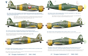 Декаль для ltalian fighters in the sky of the USSR (MC. 200/MC. 202)