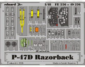 Фототравление P-47D-20