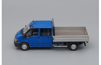 FORD Transit Flatbed double cab (2000), blue