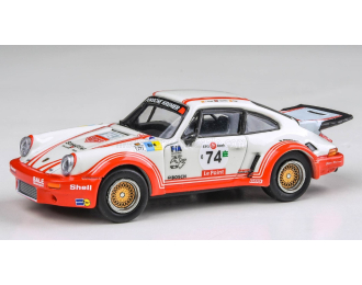 PORSCHE 911 Carrera Rsr 3.0 Coupe Team Aurora Racing №74 (1974), White Red