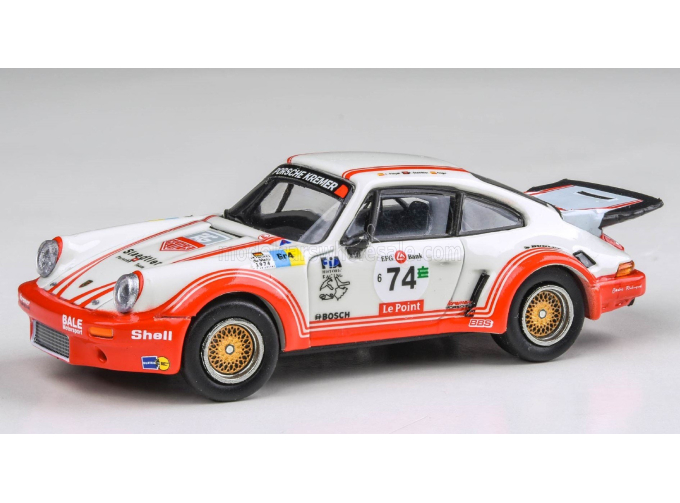 PORSCHE 911 Carrera Rsr 3.0 Coupe Team Aurora Racing №74 (1974), White Red