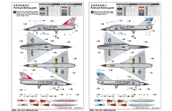 Сборная модель Американский истребитель-перехватчик Convair F-106B Delta Dart