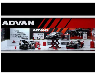 Parking Garage *Advan with light*, red/black