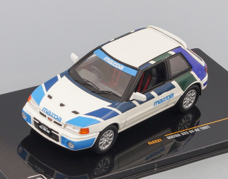 MAZDA 323 GT Ae 1991, White and Blue