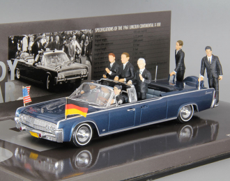 LINCOLN Сontinental Presidental Parade Vehicle X-100 Berlin (1963) J.F.Kennedy/W.Brand/K.Adenauer, blue