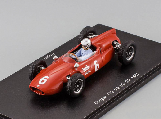 COOPER T53 6 US GP 1961 Roger Penske (FI), red