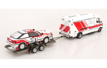 TOYOTA Celica ST165 Gr.A RAC Rally with Mercedes transporter (1990)