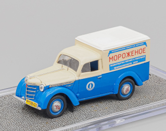 МОСКВИЧ 400-420К Фургон "Мороженое", голубой / бежевый