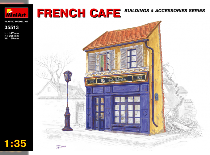 Сборная модель Наборы для диорам FRENCH CAFE