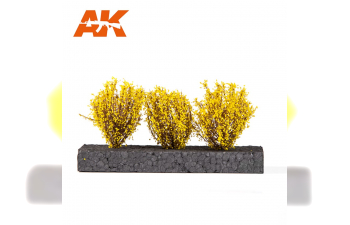 LIGHT YELLOW BUSHES 4-6cm -1:35 / 75 mm / 90 mm