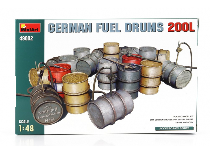 Сборная модель German Gasoline Fuel Drums 200 Litre