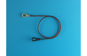Set of 2 towing cables for modern soviet tanks (Т-55, T-62) scale. This set consists of two lengths of copper cable and four identical eyelets.