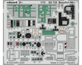 Цветное фототравление для Beaufort Mk. I