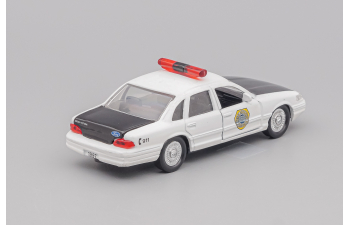 FORD Crown Victoria Des Moines Police, white / black