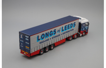 DAF XF Space Cab Curtainside - J Long & Sons (Haulage), blue / silver